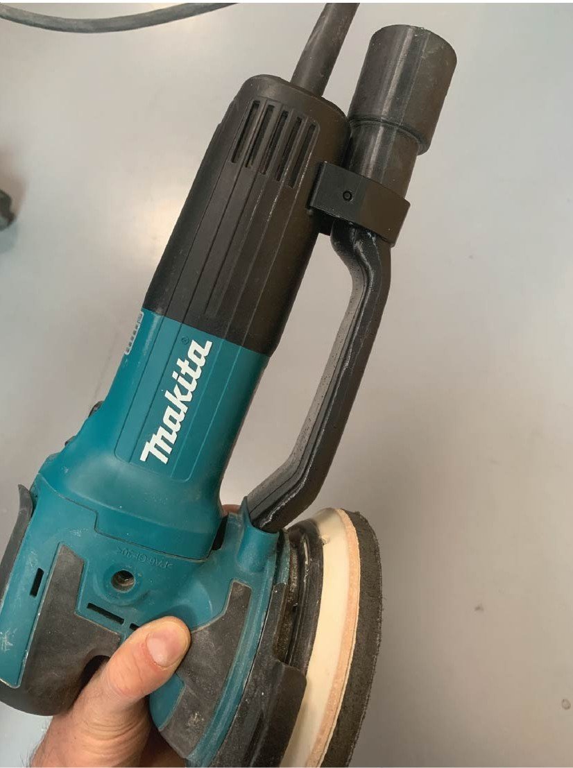 Handgriff einer Poliermaschine